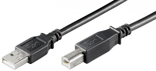 MicroConnect USB A - USB B, 1.8m 