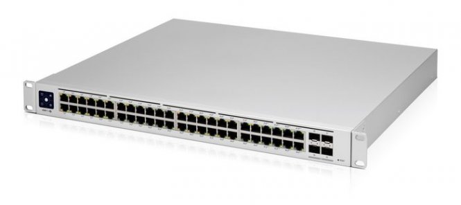 Ubiquiti Switch UniFi 48xRJ45 GBit/4xSFP+ Managed PoE+ 600W Gen2 19" Rack-Mountable, 1,3" Touchscreen 