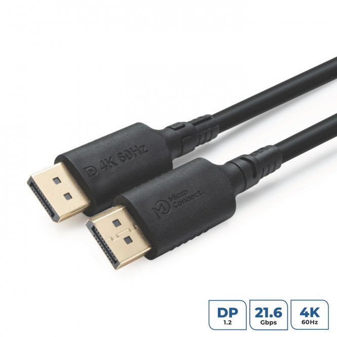 MicroConnect ColorFlex 4K DisplayPort 1.2 Halogenfree LSZH 2m 