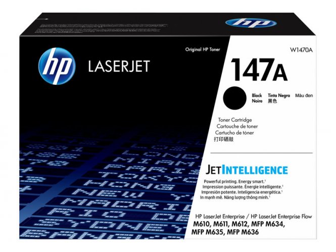 Toner HP 147A Laser M611 dn Black W1470A 10.500 Seiten 