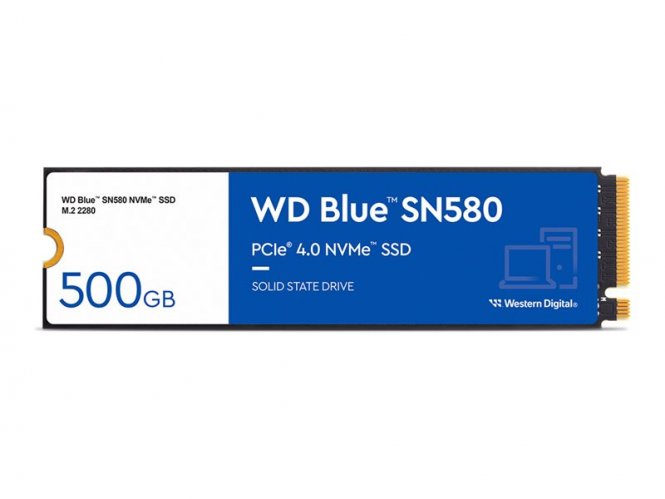 WD SSD M.2 (2280) 500GB Blue SN580 PCIe 4.0/NVMe (Di) 