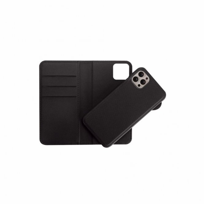 WE Etui folio MAGNETIQUE APPLE IPHONE 13 PRO MAX Noir: Coque détachable - fermet 