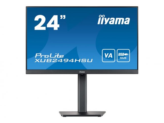iiyama ProLite XUB2494HSU-B6 - Écran LED - 24" (23.8" visualisable) - 1920 x 1080 Full HD (1080p) @ 100 Hz - VA - 250 cd/m² - 1000:1 - 1 ms - HDMI, DisplayPort - haut-parleurs - noir mat 