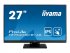 iiyama ProLite T2754MSC-B1AG - Écran LED - 27" - écran tactile - 1920 x 1080 Full HD (1080p) @ 60 Hz - IPS - 300 cd/m² - 1000:1 - 4 ms - HDMI, VGA - haut-parleurs - noir mat 