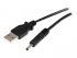 StarTech.com Câble d'alimentation USB vers prise CC de 2 m - Cordon USB vers connecteur Type H 3,4 mm 5V - Câble d'alimentation / USB - fiche CC 3,4 mm (M) pour USB (alimentation uniquement) (M) - 2 m - noir 