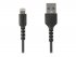 StarTech.com Câble USB-A vers Lightning Noir Robuste 2m - Câble de Charge/Synchronisation de Type A vers Lightning en Fibre Aramide -  iPad/iPhone 12 - Certifié Apple MFi (RUSBLTMM2MB) - Câble Lightning - USB mâle droit pour Lightning mâle droit - 2 m - d 