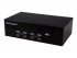 StarTech.com Switch KVM USB double VGA à 4 ports - Commutateur écran clavier souris avec hub USB 2.0 à 2 ports et audio - Commutateur écran-clavier-souris/audio/USB - 4 x KVM / audio / USB - 1 utilisateur local - de bureau - pour P/N: SV431RACK, SVA12M2NE 