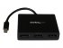 StarTech.com Splitter multi-écrans Mini DisplayPort vers 3x DisplayPort - Hub MST à 3 ports - Répartiteur Mini DP 1.2 vers 3x DP - Répartiteur video - 3 x DisplayPort - de bureau - AC 100/230 V - pour P/N: SVA5N3NEUA 