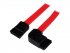 StarTech.com Câble SATA Coudé - SATA vers SATA à angle gauche - Cable SATA 45 cm - Cordon SATA - 1x Connecteur SATA Coudé Gauche - Rouge - Câble SATA - Serial ATA 150/300/600 - SATA (R) pour SATA (R) - 45.72 cm - connecteur à angle gauche - rouge - pour P 