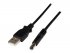 StarTech.com Câble d'alimentation USB vers connecteur annulaire de type N - Cordon CC USB vers 5,5 mm 5 V - 1 m - Câble d'alimentation - USB (alimentation uniquement) (M) pour DC jack de 5,5 x 2,5 mm (M) - 1 m - moulé - noir - pour P/N: HDBOOST 