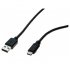 DACOMEX Sachet cordon USB 2.0 Type-A / Type-C noir - 1 m - disponible 24 / 48h 