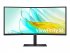 S65UC Series - écran LED - incurvé - 34" - 3440 x 1440 UWQHD @ 100 Hz - VA - 350 cd/m² - 3000:1 - HDR10 - 5 ms - HDMI, DisplayPort, USB-C - haut-parleurs - noir 