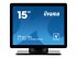 iiyama ProLite T1521MSC-B2 - Écran LED - 15" - écran tactile - 1024 x 768 - TN - 370 cd/m² - 800:1 - 8 ms - HDMI, VGA - haut-parleurs - noir mat 