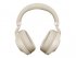 Jabra Evolve2 85 MS Stereo - Micro-casque - circum-aural - Bluetooth - sans fil, filaire - Suppresseur de bruit actif - jack 3,5mm - isolation acoustique - beige - Certifié pour Microsoft Teams 