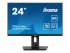 iiyama ProLite XUB2492HSU-B6 - Écran LED - 24" (23.8" visualisable) - 1920 x 1080 Full HD (1080p) @ 100 Hz - IPS - 250 cd/m² - 1300:1 - 0.4 ms - HDMI, DisplayPort - haut-parleurs - noir mat 