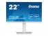 iiyama ProLite XUB2294HSU-W2 - Écran LED - 22" (21.5" visualisable) - 1920 x 1080 Full HD (1080p) @ 75 Hz - VA - 250 cd/m² - 3000:1 - 1 ms - HDMI, DisplayPort, USB - haut-parleurs - blanc mat 