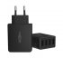CHARGEUR SECTEUR 4 PORTS USB Type-A NOIR - disponible 24 / 48h 