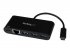 StarTech.com Adaptateur USB-C vers Gigabit Ethernet avec hub USB 3.0 à 3 ports et USB Power Delivery (US1GC303APD) - Adaptateur réseau - USB-C - Gigabit Ethernet - noir 