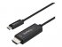 StarTech.com 3ft (1m) USB C to HDMI Cable, 4K 60Hz USB Type C to HDMI 2.0 Video Adapter Cable, Thunderbolt 3 Compatible, Laptop to HDMI Monitor/Display, DP 1.2 Alt Mode HBR2 Cable, Black - 4K USB-C Video Cable (CDP2HD1MBNL) - Câble adaptateur - 24 pin USB 