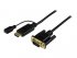 StarTech.com Câble adaptateur HDMI vers VGA de 91 cm - Convertisseur actif HDMI vers HD15 - M/M - 1920x1200 / 1080p - Noir - Câble adaptateur - HDMI, Micro-USB de type B (alimentation uniquement) pour HD-15 (VGA) mâle - 1 m - noir - actif, support 1920 x 
