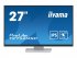 iiyama ProLite T2752MSC-W1 - Écran LED - 27" - écran tactile - 1920 x 1080 Full HD (1080p) @ 60 Hz - IPS - 400 cd/m² - 1000:1 - 5 ms - HDMI, DisplayPort - haut-parleurs - blanc, mat 