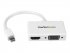 StarTech.com Adaptateur audio / vidéo de voyage - Convertisseur 2-en-1 Mini DisplayPort vers HDMI ou VGA - 1920x1200 / 1080p - Convertisseur vidéo - DisplayPort - HDMI, VGA - blanc - pour Apple MacBook Air 