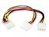 StarTech.com Câble répartiteur en Y Molex - 1x LP4 mâle 2x LP4 femelle - 23 cm - Splitter - Câble d'alimentation - alimentation interne 4 plots (F) pour alimentation interne 4 plots (M) - 0.2 m - pour P/N: ATX2POWER450, ATX2POWR350E, ATX2POWR400E, HSB225S 