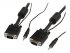 StarTech.com Câble vidéo coaxial pour écran VGA haute résolution 15 m avec audio HD15 M/M - Câble VGA - HD-15 (VGA), mini-phone stereo 3.5 mm (M) pour HD-15 (VGA), mini-phone stereo 3.5 mm (M) - 15 m - moulé, vis moletées - noir 
