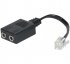 DEXLAN RJ2Jack Adaptateur Tel. pour Casque multimédia 