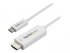 StarTech.com Câble adaptateur USB-C vers HDMI 4K 60 Hz de 1 m - Blanc - Câble adaptateur - 24 pin USB-C mâle pour HDMI mâle - 1 m - blanc - support pour 4K60Hz (3840 x 2160) - pour P/N: TB4CDOCK 