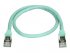 0.5m Aqua Cat6a Ethernet Cable - STP 