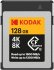 Kodak Carte Cfexpress 128 Go, Type B, Jusqu'à 1800 Mo/s en Lecture et 1200 Mo/s en écriture, Carte mémoire 128 Go 