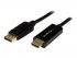 StarTech.com Câble adaptateur DisplayPort vers HDMI de 2 m - Convertisseur DP vers HDMI avec câble intégré - M/M - Ultra HD 4K - Noir - Câble adaptateur - DisplayPort mâle pour HDMI mâle - 2 m - noir - support 4K - pour P/N: DK30CH2DEP, DK30CH2DEPUE, DK30 