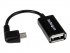 StarTech.com Câble adaptateur Micro USB à angle droit vers USB Host OTG de 12cm - Adaptateur USB On-The-Go coudé - Mâle / Femelle - Adaptateur USB - USB (F) pour Micro-USB de type B (M) - USB 2.0 OTG - 12.7 cm - connecteur à angle droit - noir 
