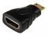 StarTech.com Adaptateur HDMI vers Mini HDMI - F/M - Adaptateur HDMI - HDMI femelle pour 19 pin mini HDMI Type C mâle - noir 