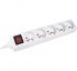 DEXLAN Multiprise 5 prises avec interrupteur blanche - 4 m - disponible 24 / 48h 