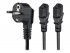 StarTech.com Câble d'alimentation PC - Cordon secteur en Y Schuko vers C13 de 2 m - Prise européenne vers 2x C13 - Câble d'alimentation - power CEE 7/7 (M) pour power IEC 60320 C13 - CA 250 V - 10 A - 2 m - noir 