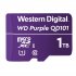 WD Purple WDD100T1P0C - Carte mémoire flash - 1 To - UHS-I U1 / Class10 - micro SDXC - violet 