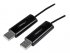 StarTech.com Câble KM USB 2.0 avec transfert de données - Commutateur USB clavier souris pour PC et Mac - Switch KM à 2 ports - Adaptateur de connexion directe - USB 2.0 - USB 2.0 - noir 