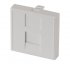 Plastron 45X45 droit pour 1 port RJ45 keystone 
