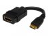 StarTech.com Câble HDMI haute vitesse 13 cm - HDMI vers HDMI Mini - F/M - Adaptateur HDMI - HDMI femelle pour HDMI mini mâle - 1.3 cm - blindé - noir - pour P/N: HDMM30CM 