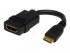 StarTech.com Câble HDMI haute vitesse 13 cm - HDMI vers HDMI Mini - F/M - Adaptateur HDMI - HDMI femelle pour 19 pin mini HDMI Type C mâle - 1.3 cm - blindé - noir - pour P/N: HDMM30CM 