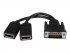 StarTech.com Câble adaptateur DMS-59 (LFH) vers 2x DisplayPort de 20cm - Répartiteur d'écran - DisplayPort (F) pour DMS-59 (M) - 20.3 cm - moulé, vis moletées - noir 