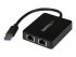 StarTech.com Adaptateur réseau USB 3.0 vers 2 ports Gigabit Ethernet - Convertisseur USB vers 2x RJ45 avec port USB intégré - Noir - Adaptateur réseau - USB 3.0 - 1GbE - 1000Base-T - 2 ports - noir 