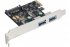 DEXLAN Carte PCI-Express 2 ports USB 3.0 5GBPS +LowProf 