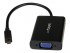 StarTech.com Câble Adaptateur Micro HDMI vers VGA avec Audio - Convertisseur Vidéo Micro HDMI (Type D) (M) vers VGA (F) - 1920x1200 - Convertisseur vidéo - HDMI - VGA - noir 