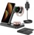 Chargeur Induction Pliable pour Samsung S25/S24/S23/S22/ZFlip/Fold, Galaxy Watch 7/6/5/4/3, Galaxy Buds-Noir 
