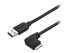 StarTech.com Câble Micro USB 3.0 slim - Cordon USB-A vers Micro-B à angle droit de 1 m - USB 3.1 Gen 1 (5 Gb/s) - M/M - Câble USB - Micro-USB de type B (M) pour USB type A (M) - USB 3.0 - 1 m - connecteur à angle droit - noir - pour P/N: HB30A4AIB, HB30AM 