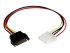 StarTech.com Câble adaptateur d'alimentation interne SATA vers LP4 (4 broches) 30 cm - Alimentation SATA vers LP4 - Femelle / mâle - Adaptateur secteur - alimentation interne 4 plots (F) pour alimentation SATA (M) - 30.48 cm - pour P/N: SATSASBP425 