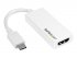 StarTech.com Adaptateur USB C vers HDMI - Convertisseur USB Type C vers HDMI - Compatible Thunderbolt 3 - 4K 60 Hz - Blanc (CDP2HD4K60W) - High Speed - adaptateur vidéo - 24 pin USB-C mâle pour HDMI femelle - 15 cm - blanc - support 4K 